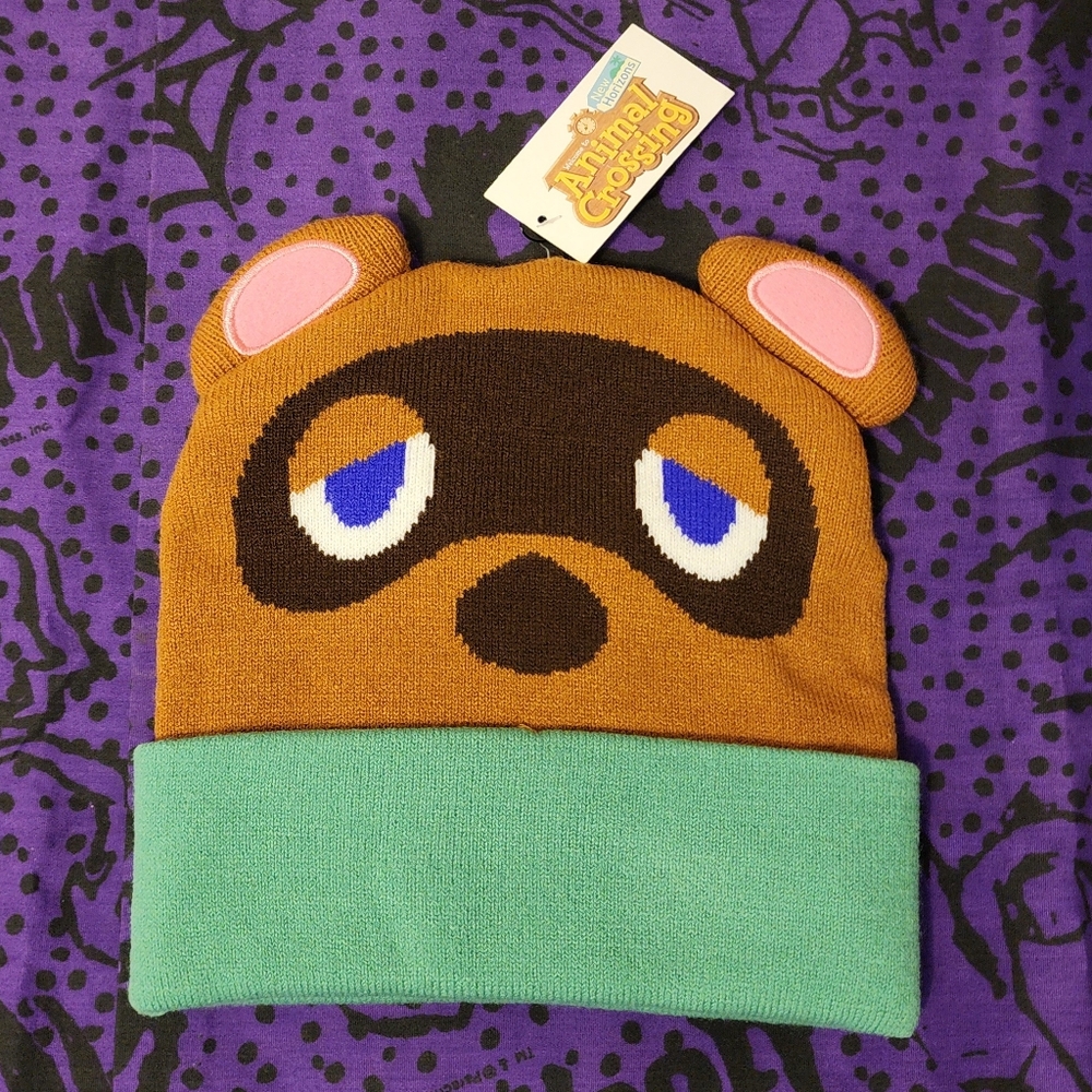 Animal Crossing Tom Nook Knit Beanie OS